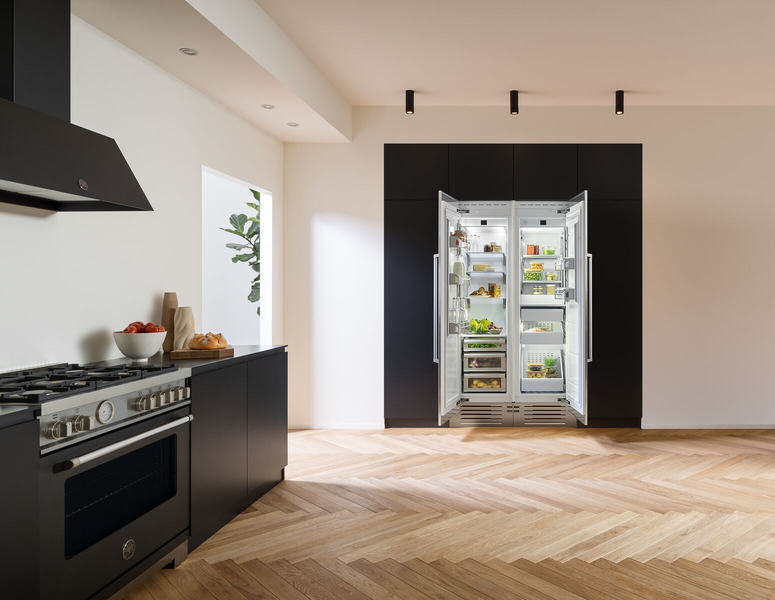 ΨΥΓΕΙΟΚΑΤΑΨΥΚΤΗΣ BERTAZZONI LFL7590UBPTT | ΕΝΤΟΙΧΙΖΟΜΕΝΕΣ SIDEBYSIDE ΣΤΗΛΕΣ | LUXURY SLOT-IN 4